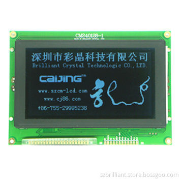 240x128 dots matrix LCD display panel with LED backlight, zebra and pins connectionNew